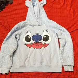 Blue Kids Hoodie with Character Design